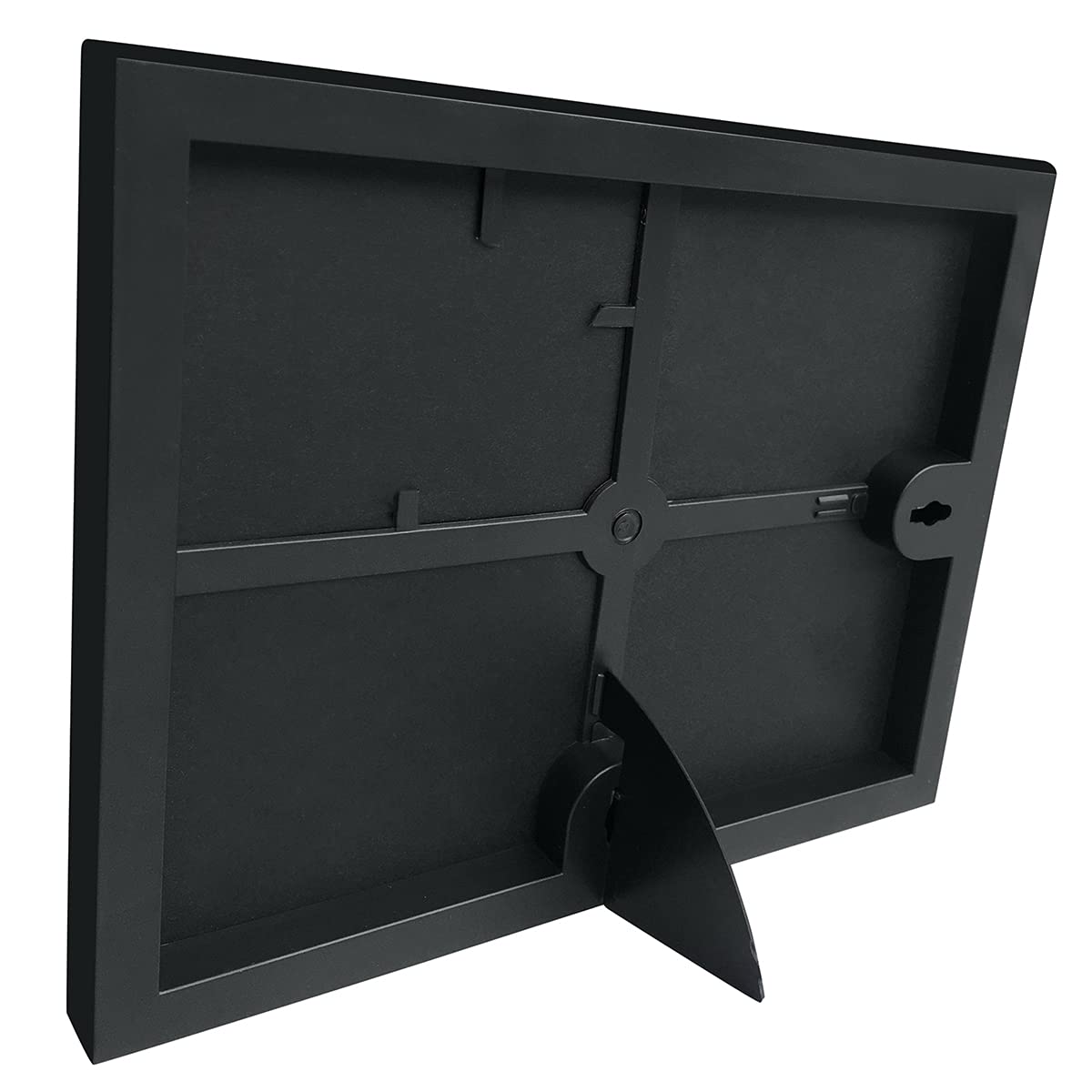 Americanflat Front Loading 8x10 Picture Frames in Black - Set of 6 - Thin Photo Frames with Shatter-Resistant Glass and Pop-In Easel Stand for Horizontal and Vertical Display Americanflat