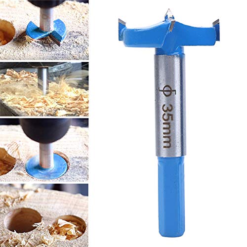 Hilitand 35mm Concealed Hinge Jig Kit, Woodworking Tool Drill Bits Hinge Drilling Hole Router Jig for Cabinet Cupboard Door Installation Hilitand