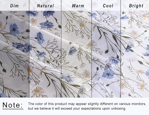 RUVANTI 100% Cotton Sheets – King Size Percale Bedding, Cooling & Breathable Floral Design, Durable with a Crisp, Soft & Comfortable Feel, 16" Deep Pocket, 4-Piece Set, Sweet Pea