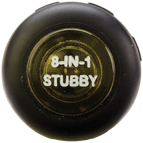 Klein Tools 32308 Multi-bit Stubby Screwdriver, Impact Rated 8-in-1 Adjustable Magnetic Tool with Phillips, Slotted, Square and Nut Driver Klein Tools