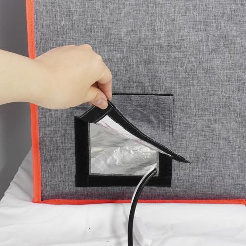 Dual-Placement Resin 3D Printer Enclosure Cover Tent with Adjustable Ventilation Exhaust Fan kit Compatible with Creality Anycubic Elegoo Series Mars 5 Ultra, Photon Mono 4 Resin UV 3D Printer HOCENWAY