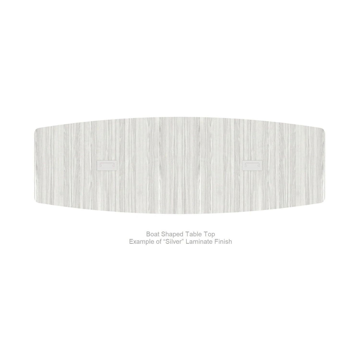 Modern Executive 10 ft Conference Table Wood Boat Shaped Laminated Natural Aspen Finish Metal V Legs Sleek Grommets Racetrack Desk Ports Black 2 Power Data Modules Meeting Boardroom Office Business WoodArtSupply