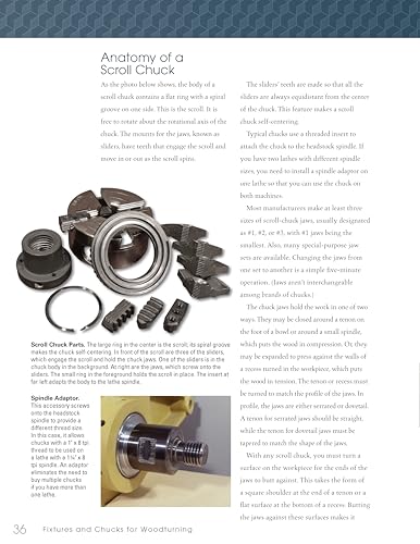 Fixtures and Chucks for Woodturning, Revised and Expanded Edition: Everything You Need to Know to Secure Wood on Your Lathe (Fox Chapel Publishing) How-Tos and Projects from Beginner to Advanced Fox Chapel Publishing