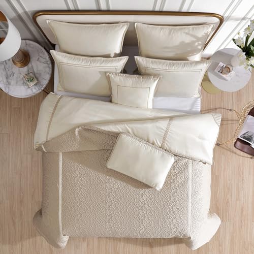 Riverbrook Home Rings Comforter Set, King, Gold, 8 Piece Set Riverbrook Home