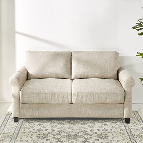 ZINUS Josh Loveseat Sofa, Easy, Tool-Free Assembly, Beige Zinus