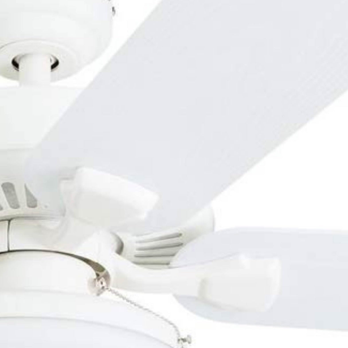 Honeywell Ceiling Fans Belmar 52 Inch Ceiling Fan Without Light, Outdoor Ceiling Fan with Pull Chain, Tri-Mount Traditional 5 Blade Design, ETL Wet Rated, White (50198-01) Honeywell Ceiling Fans