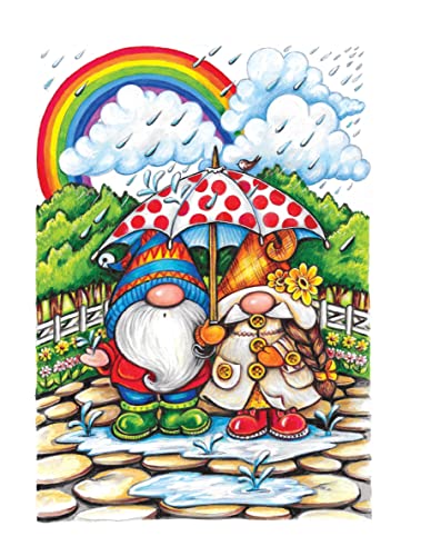 Creative Haven Gnome Sweet Gnome Coloring Book (Adult Coloring Books: Fantasy) Dover Publications