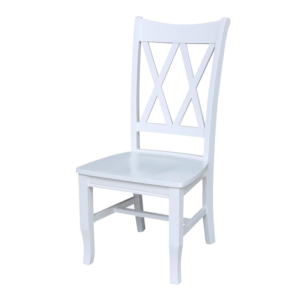 International Concepts 20P Double X Back Dining Chair, Beach White IC International Concepts