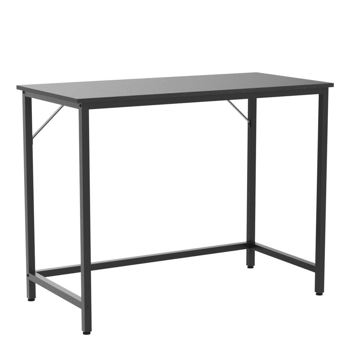 VASAGLE Computer Desk, Gaming Desk, Home Office Desk, for Small Spaces, 19.7 x 39.4 x 29.9 Inches, Industrial Style, Metal Frame, Black with Wood Grain ULWD041B56 VASAGLE