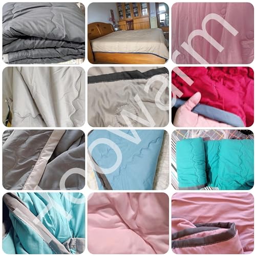 Cooler Comforter 150x200/180x200cm Double Single Cooler Quilt Lightweight Soft Summer Duvet King Size Down Comforter for All Seasons Washable Cooling Comforter for Hot Sleeper(4A,150x200cm/59x78in) Qwhyqxi