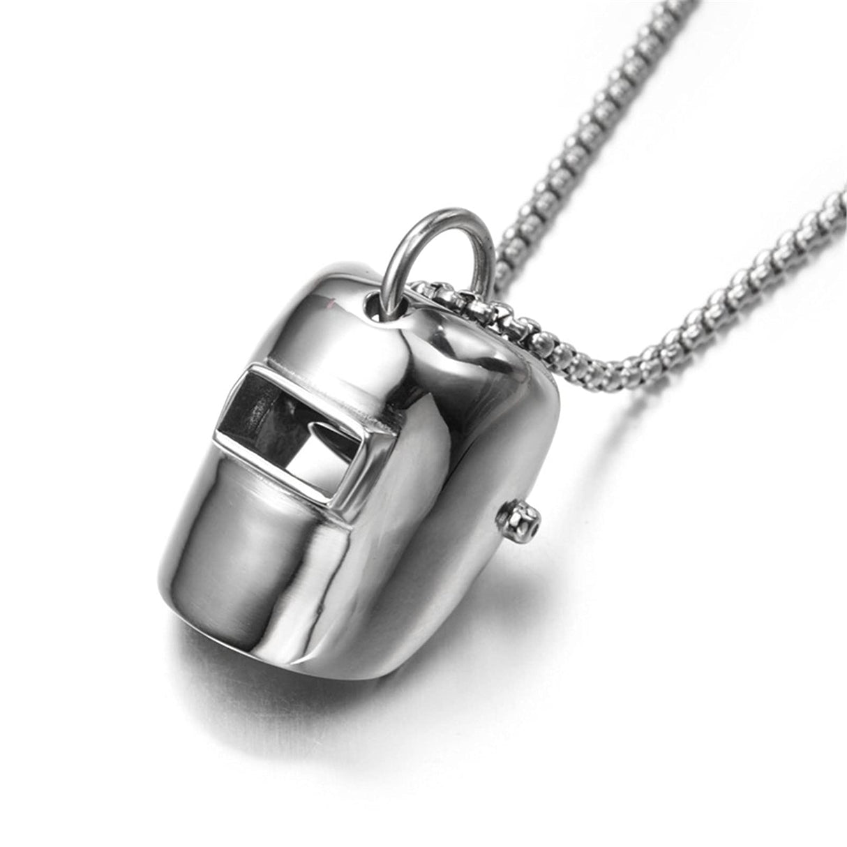 Hiphop Classic Welder Mask Pendant Necklaces for Welding Artisan Fashion Jewelry 27.5" ASkinds
