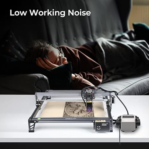 Creality Air Assist Kit for Laser Engraver Falcon 10W, 22L/min Airflow Air Assist Pump for Laser Cutter and Engraver, Clean Surface Smooth Edge, Remove Smoke/Dust, Protect Laser Lens Creality