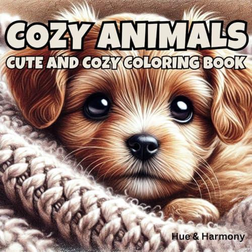 Cozy Animals Coloring Book: A coloring book for calm and joy WoodArtSupply