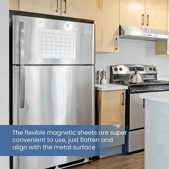 Car Magnet Sheet 16" x 24" 2 Pack - White Blank Automotive Magnets for Company Advertising, Print or Sticker - Strong Non Adhesive Vinyl Magnetic Sheets for Cars, Truck Decals, Van Advertisement Signs SALEX