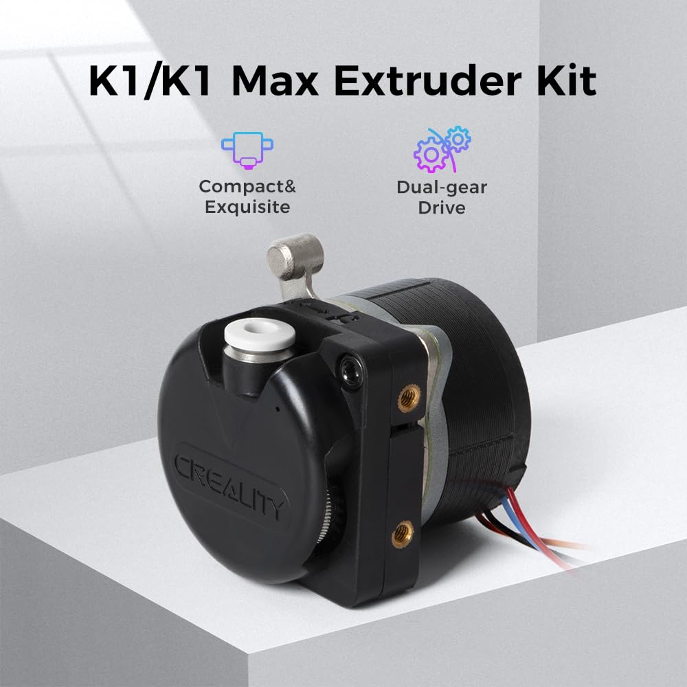 Creality K1 Extruder with Motor, Official Upgraded K1 Extrusion Mechanism Kit Direct Drive Extruder Dual Gear Feeding Smooth Feeding High Speed Printing for K1/K1 Max/K1C Ender 3 V3 Plus 3D Printer Creality