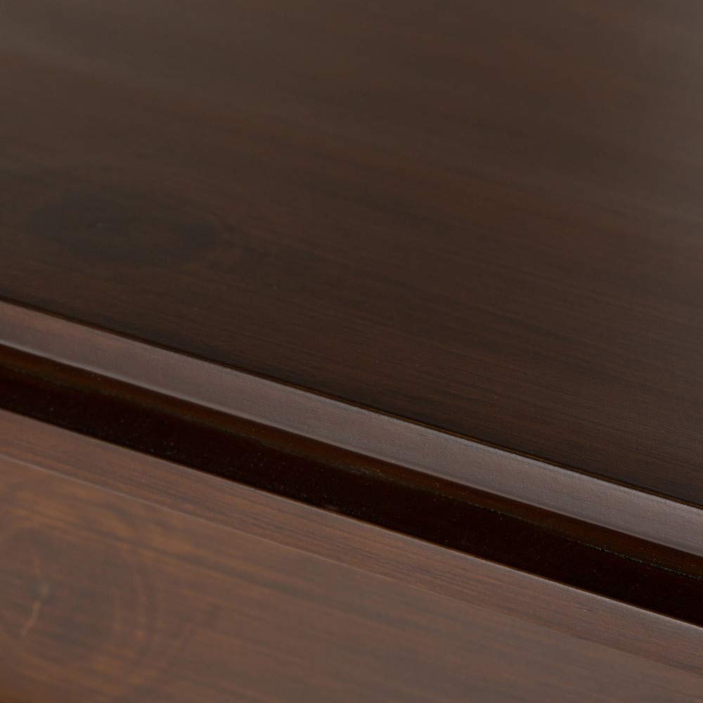 SIMPLIHOME Artisan SOLID WOOD 57 inch Wide Transitional Modern 8 Cube Storage Sofa Table in Russet Brown with Storage, 8 Shelves, for the Living Room, Entryway and Bedroom SIMPLIHOME