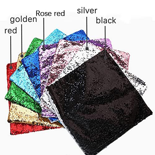 ORJ Sublimation Sequin Pillow Case Blanks 16''x16'' Flip Reversible Mermaid Decorative Personalized Cushion Throw Pillow Covers for Kids (Golden) ORJ