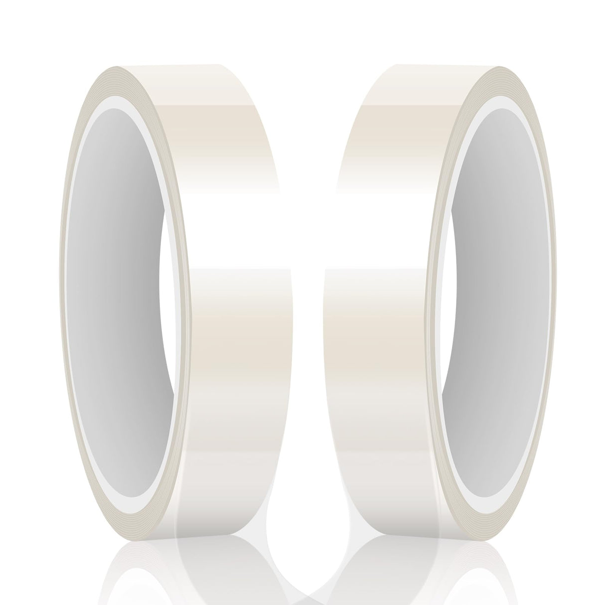 HTVRONT Heat Resistant Tape - Sublimation Tape 2 Rolls 20mm x 33m Heat Transfer Tape, No Residue Heat Tape for Sublimation Blanks Tumblers Mugs Fabrics, Adhesive Heat Transfer Heat Press Tape (Clear) HTVRONT