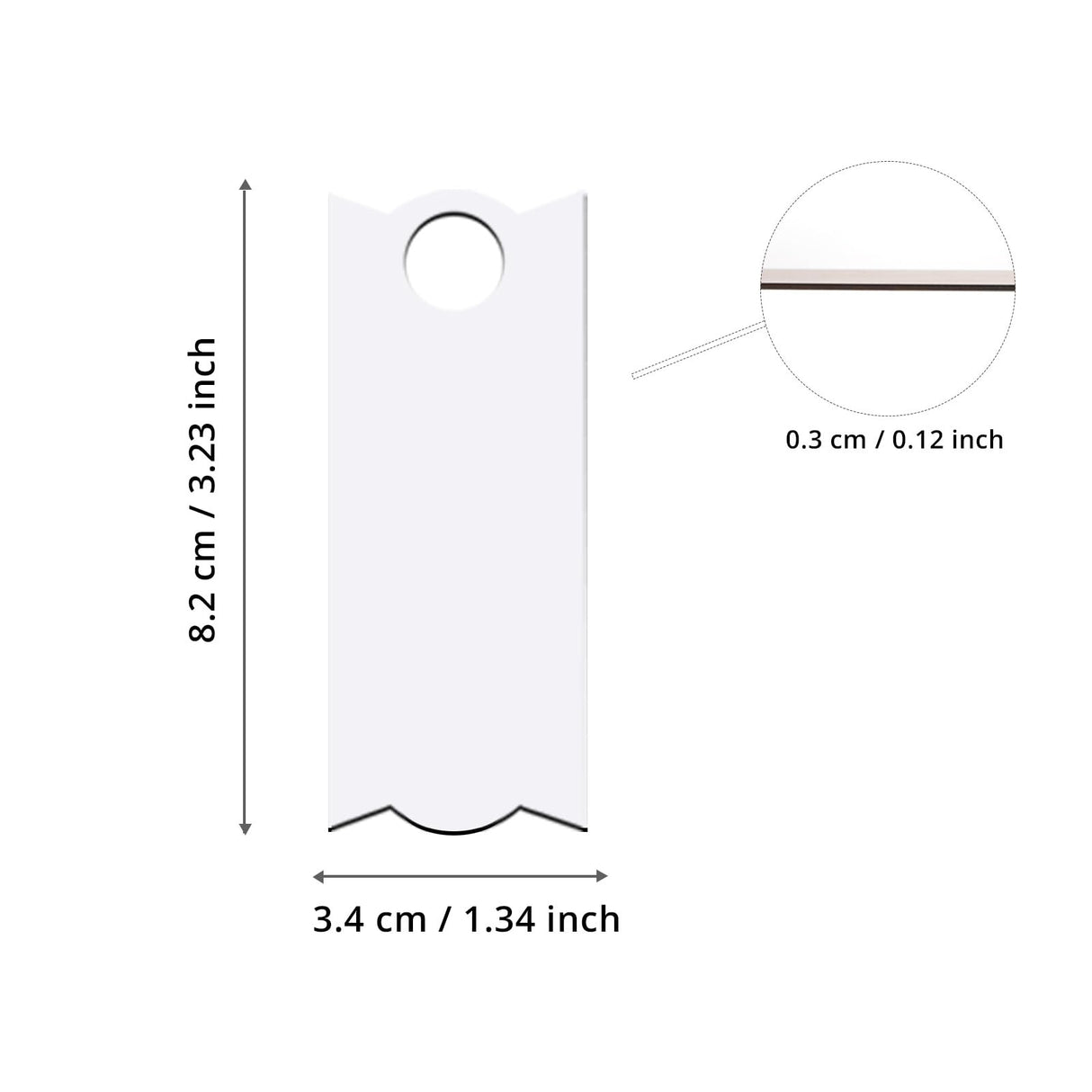 CraftPanel 30 PCS Sublimation Ornaments Blanks Bulk Hardboard Rectangle 1.34"x3.23",MDF Christmas Sublimation Blank Ornaments for Heat Press Transfer CraftPanel