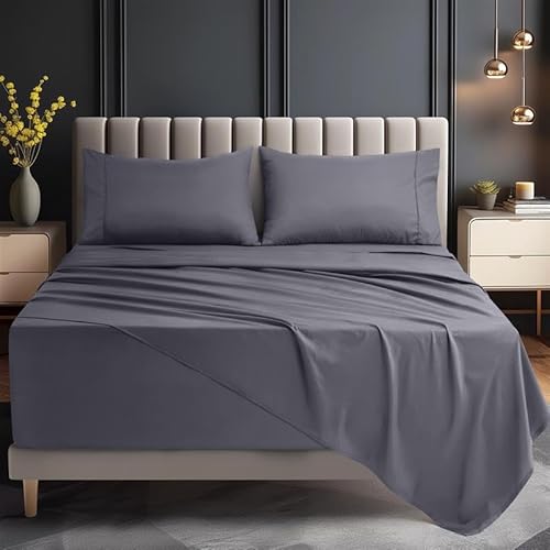 Utopia Bedding Queen Size Extra Deep Pocket Sheet Set – Fits Mattresses Up to 21 inches – Cooling, Soft & Breathable – Oeko-Tex 4 Piece Bed Sheets (Grey) Utopia Bedding