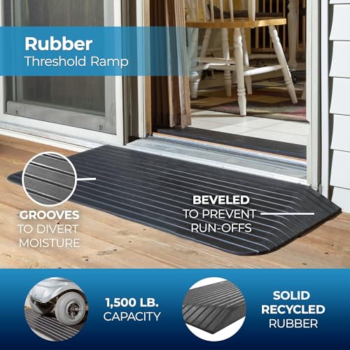 Silver Spring Solid Rubber Threshold Ramp - 1-1/2" Rise Silver Spring