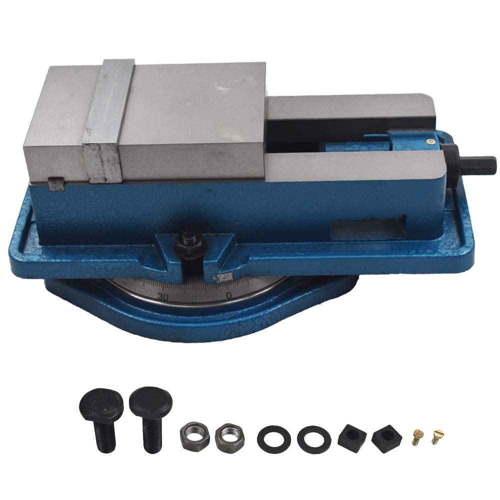 findmall 4 Inch Accuracy Mill Vise 360 Swivel Base Heavy Duty Milling Vise Fit for Milling Shaping and Drilling Machines findmall