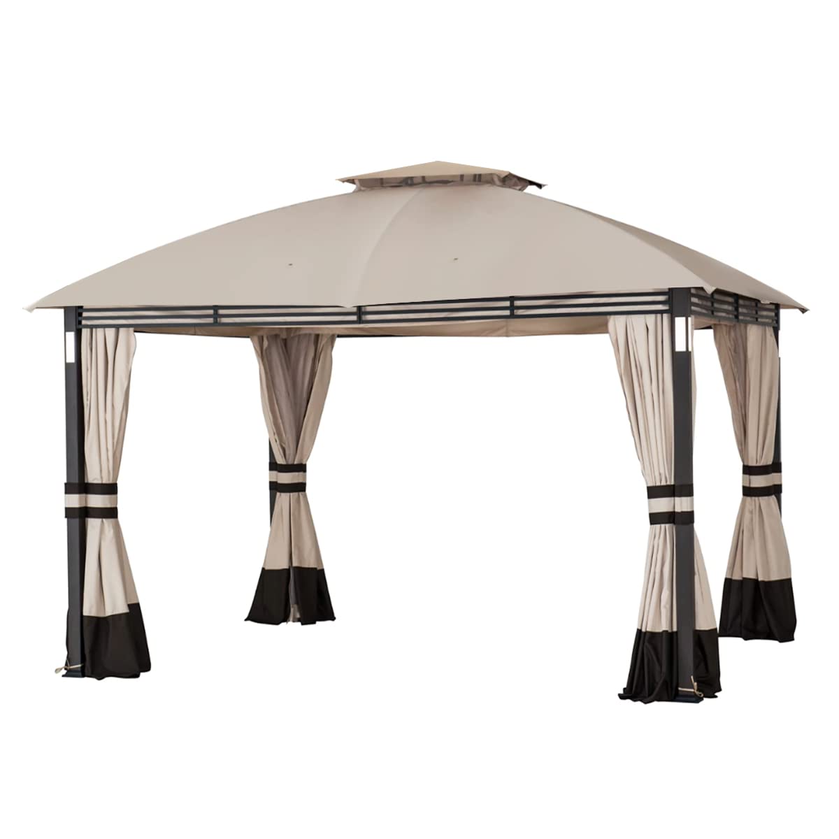Garden Winds Replacement Canopy Top Cover Compatible with The Crestfield 11X13 (Models A101017510, A101017511, A111020900) Sunjoy Gazebo - RipLock 350 Garden Winds