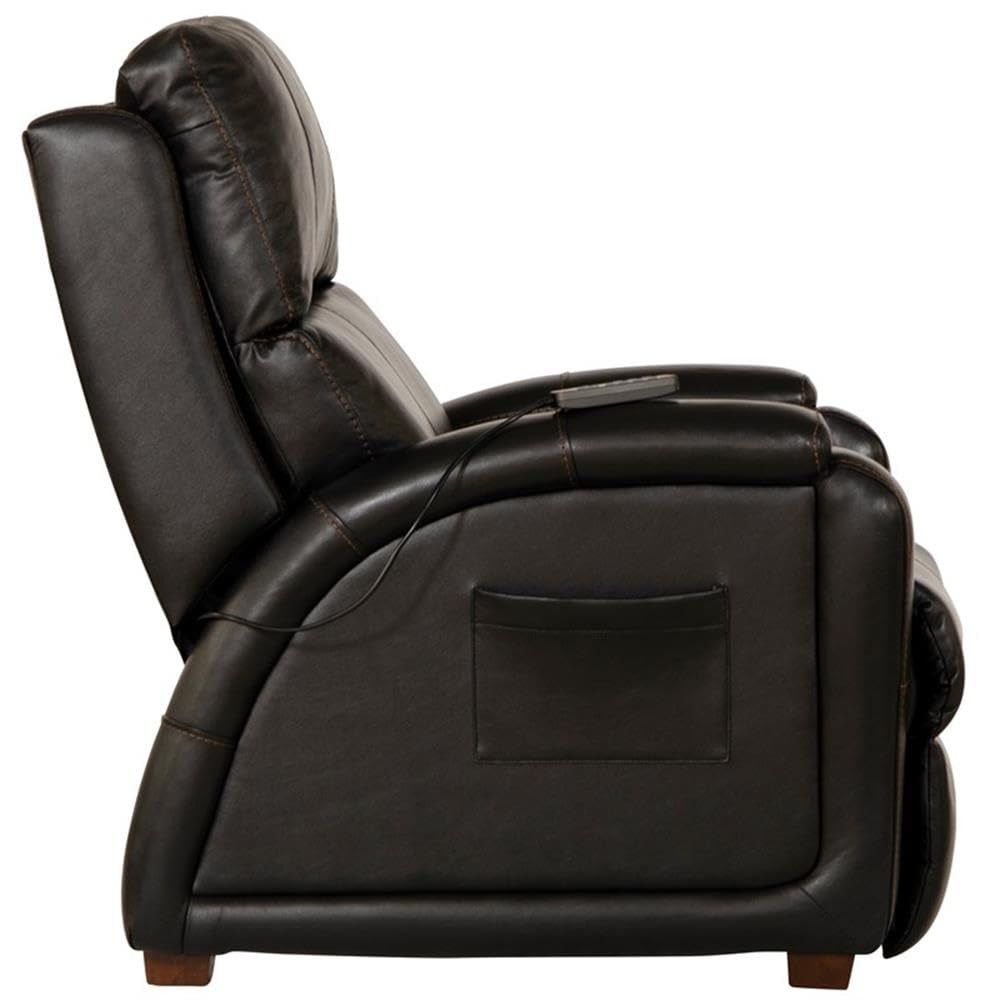 Catnapper Decompress Power Zero Gravity Recliner in Italian Black Leather Catnapper