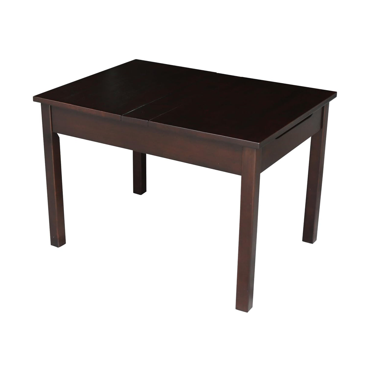 International Concepts Juvenile Table with Lift Up Top for Storage, Java Finish IC International Concepts
