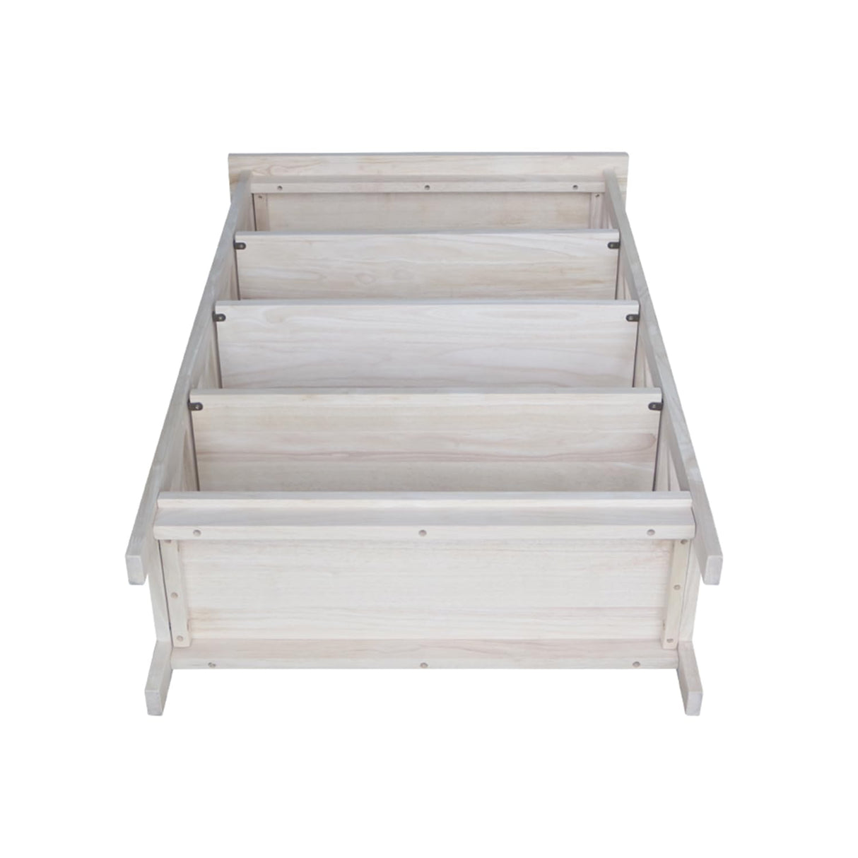 International Concepts 4-Tier X-Sided Bookcase, Unfinished IC International Concepts