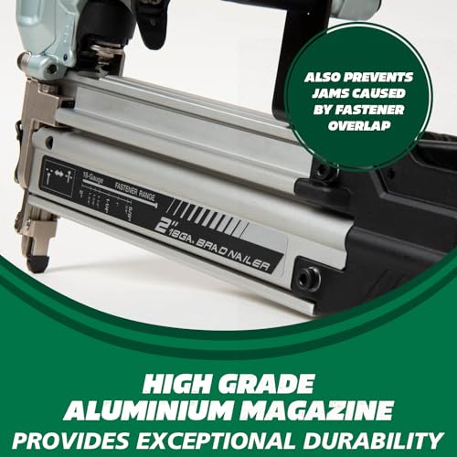 Metabo HPT Pro Brad Nailer Kit, 18 Gauge, High Grade Aluminum Magazine, Accepts 5/8-Inch To 2-Inch Brad Nails, NT50A5 Metabo HPT