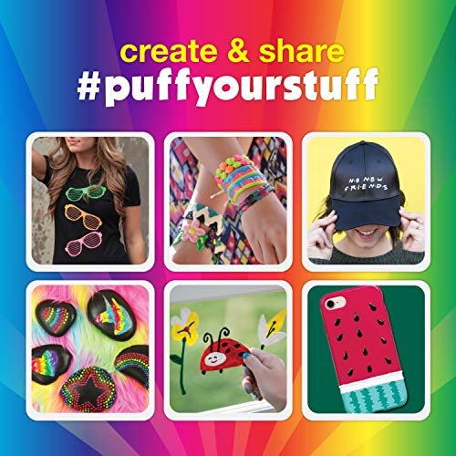 Puffy Bulk Buy Paint 30 pack Premium Quality Nontoxic 3D Paint Set. Safe for Kids, Great for School Projects, Permanent on Fabric, Canvas, Wood, Glass, and More Craft Surfaces Puffy