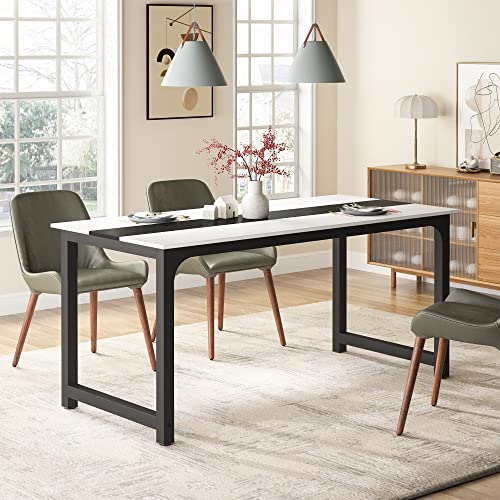 Tribesigns Modern Computer Desk, 70.8 x 31.5 inch Large Office Desk Computer Table Study Writing Desk Workstation for Home Office, Conference Room Tribesigns