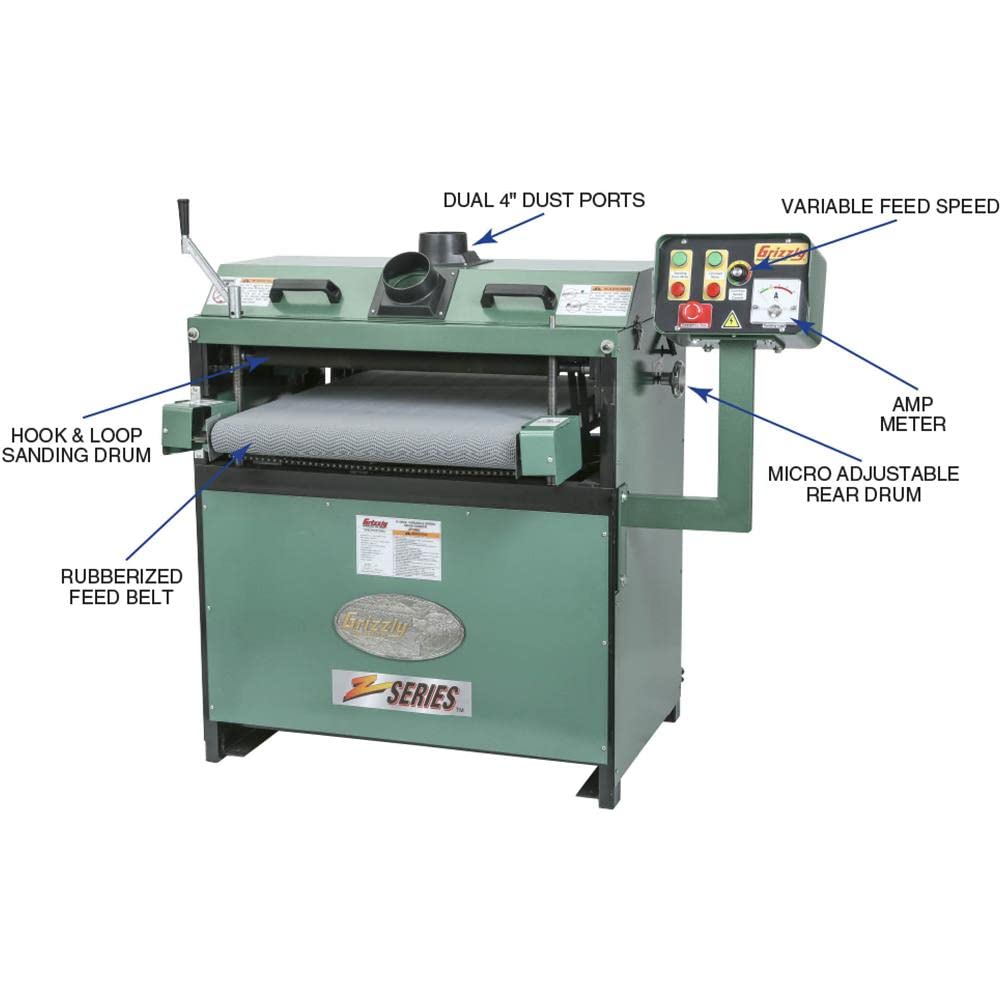 Grizzly G1066Z Drum Sander, 24-Inch Grizzly