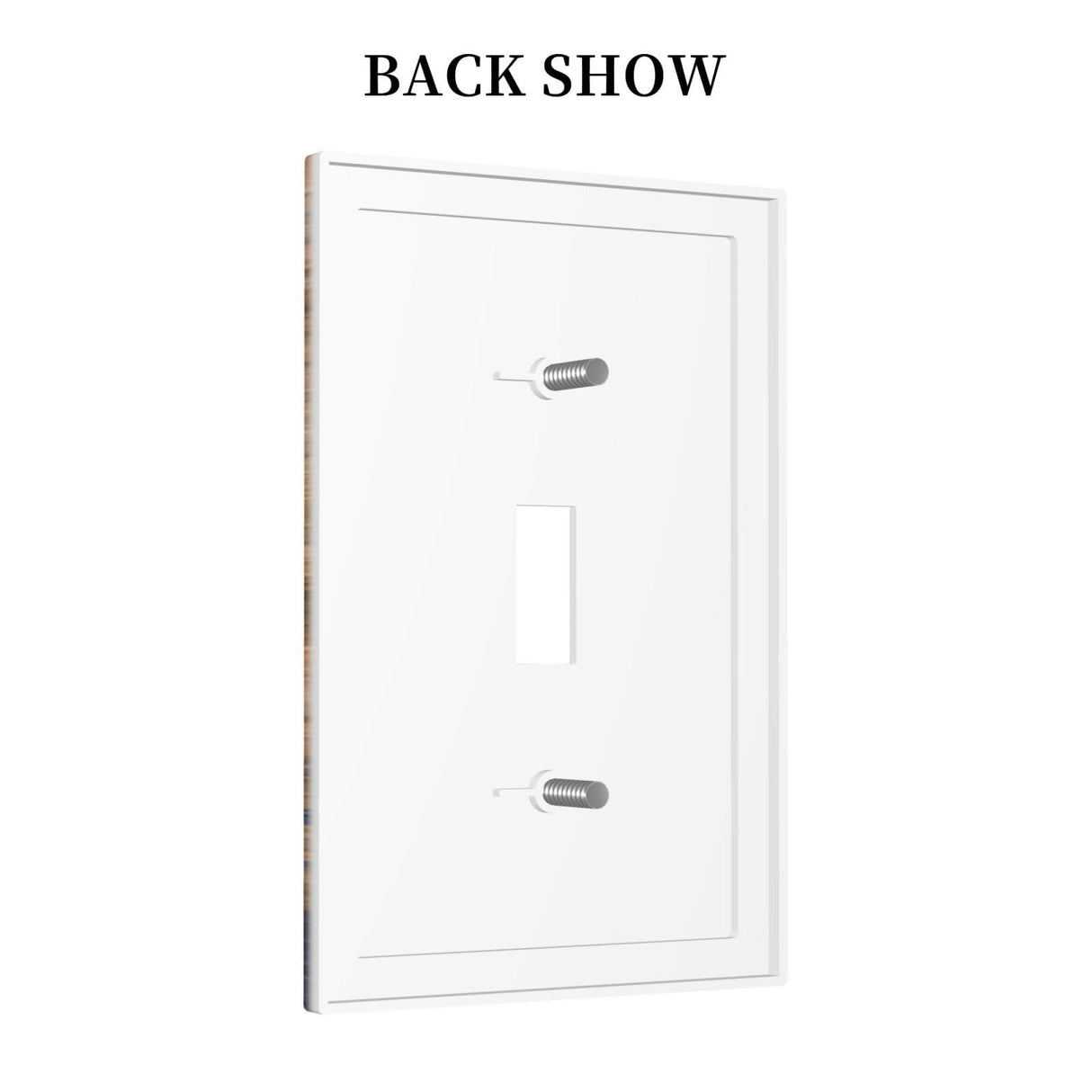 Rustic Pine Tree Wood Grain Light Switch Cover 1 Gang Single Toggle Brown Farmhouse Decorative Wall Plate Electric Faceplate For Kitchen Bedroom Bathroom (Plastic) Wyehjut