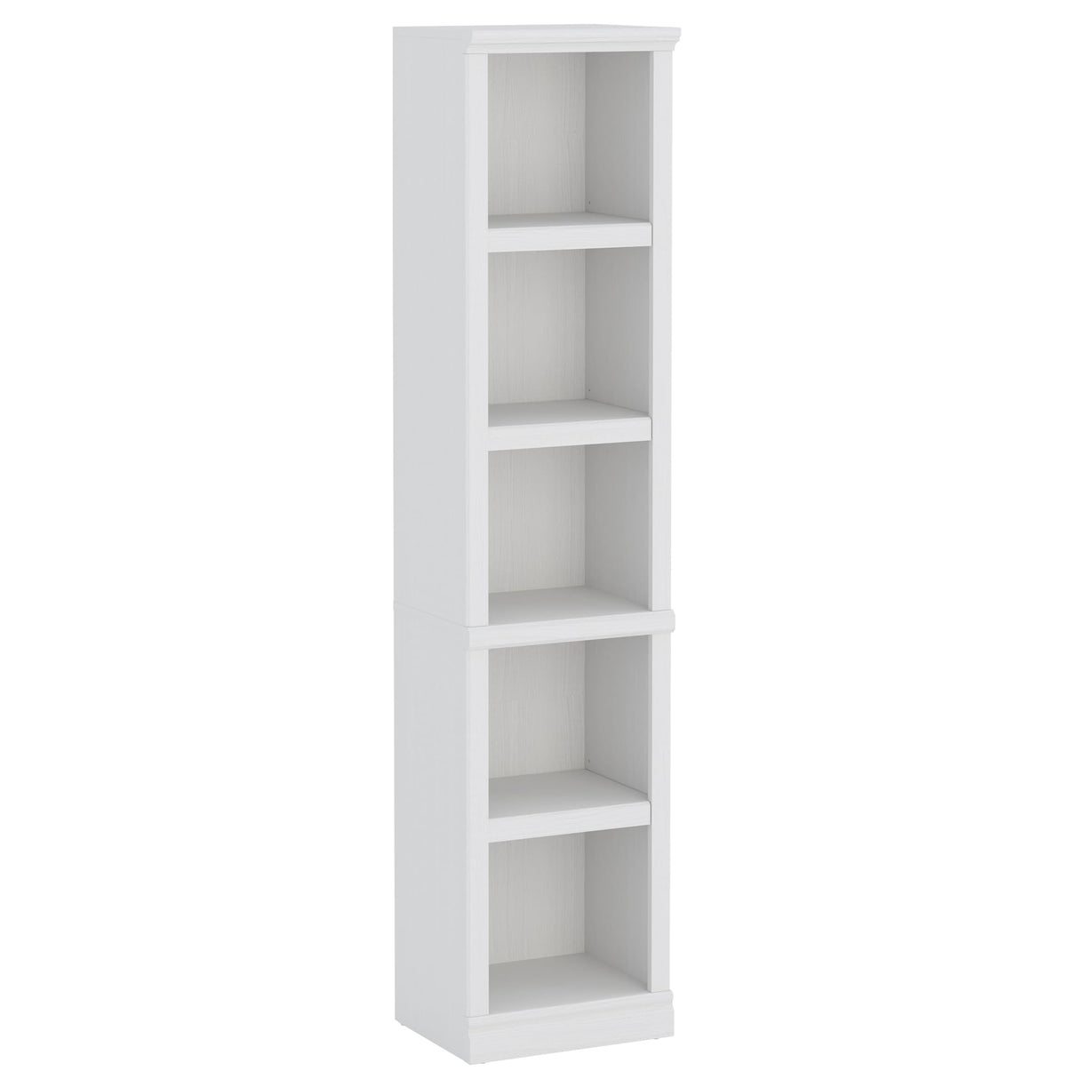 Bevfint 70" Tall Bookcase, White Narrow Floor Standing Bookshelf, 5 Tier Shelves Open Storage Organizer, Book Case for Living Room Hallway Kitchen Home Office Bathroom, White - 5 Tier Bevfint