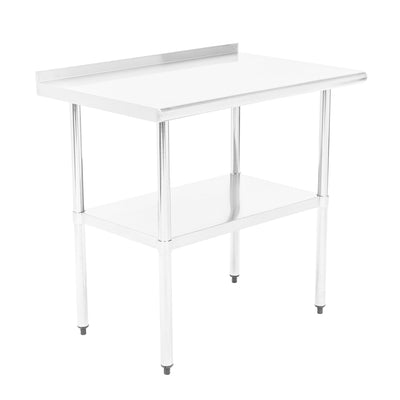 Pearington NSF Certified Stainless Steel Kitchen Prep and Work Table, Commercial Work Table for Restaurant and Home, 36" x 24", Stainless Steel
