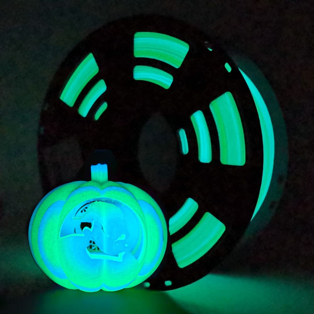 Stronghero3D PLA 3D Printer Filament,Glow in The Dark Filament, Glow Green/Blue 1.75mm(2.2LBS) Accuracy +/-0.05mm for Ender3 Ender5 CR10 Stronghero3D