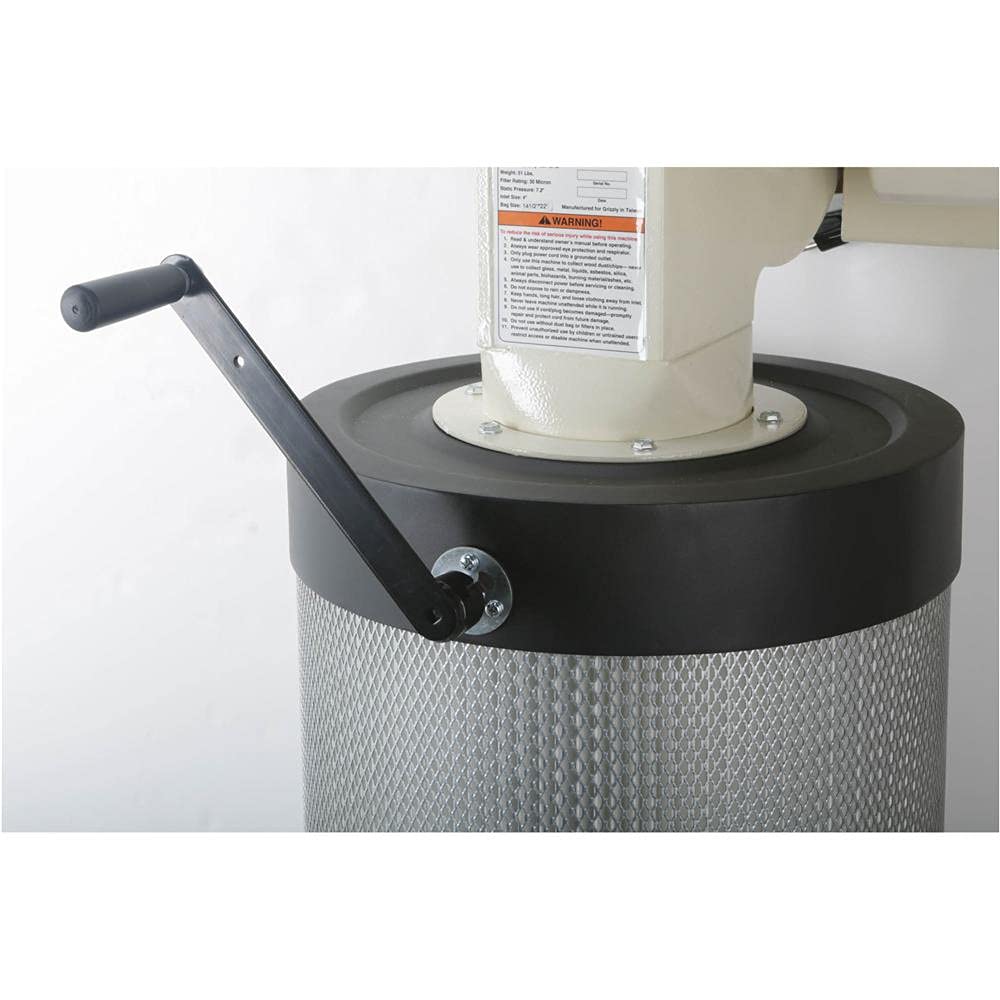 Grizzly Industrial G0785-1 HP Wall-Mount Dust Collector with Canister Filter Grizzly Industrial