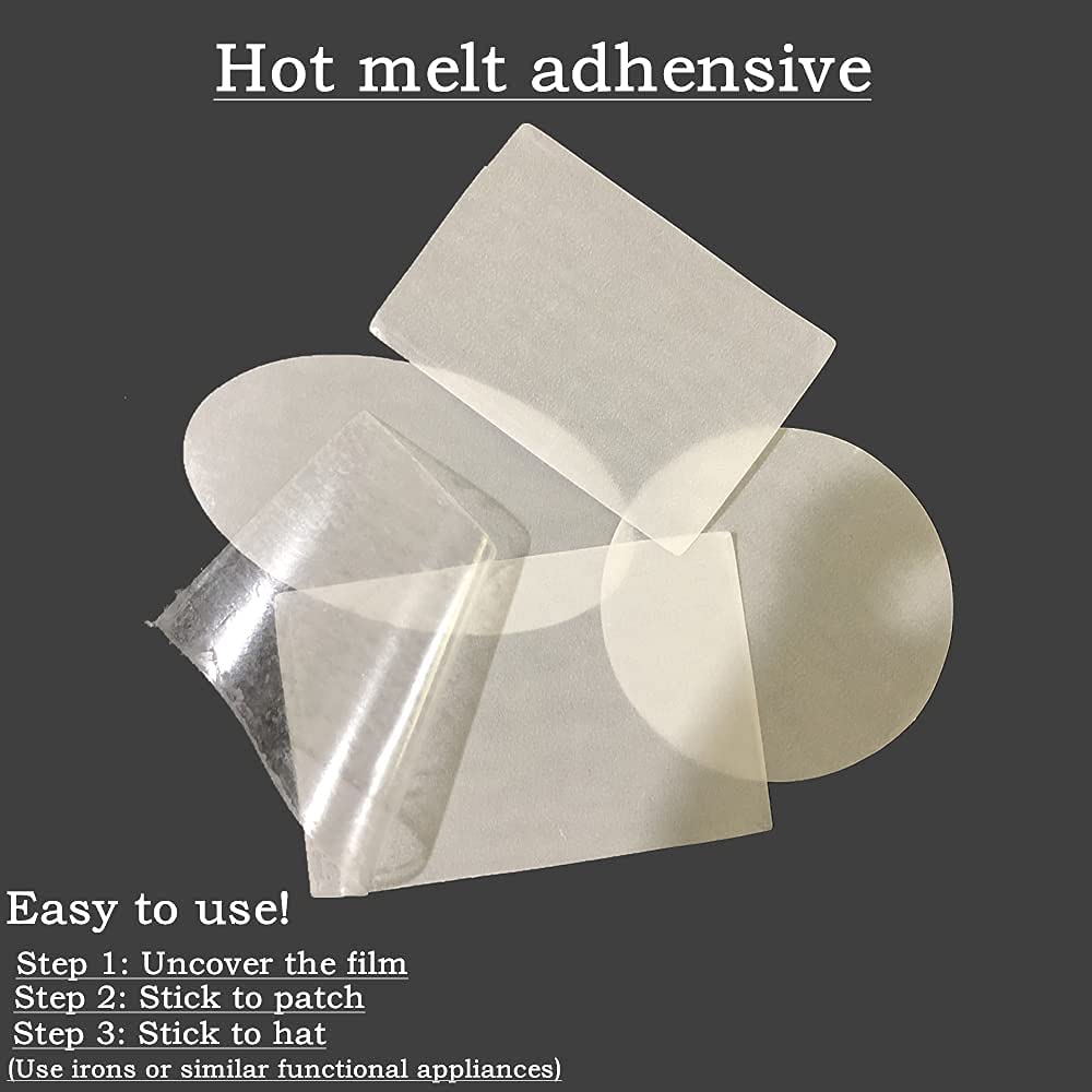 Zeloyaut 8pcs Sublimation Blanks hat/Cloth Patch for Heat Press, 100% Polyester, Custom Personalised Sublimation Photo Zeloyaut