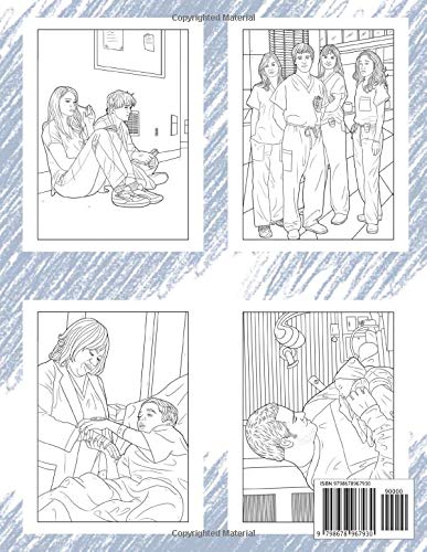 Grey's Anatomy Coloring Book: A Must-Have Coloring Book Which Allows Adults To Relax And Relieve Stress. Many Cool Grey's Anatomy Illustrations WoodArtSupply