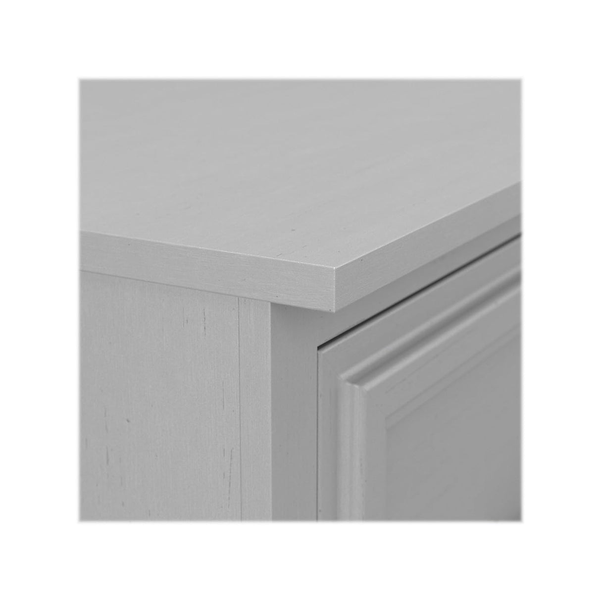 kathy ireland Home by Bush Furniture Woodland Small Shoe Bench with Drawer, 24", Cape Cod Gray (WDS124CG-03) Bush Business Furniture