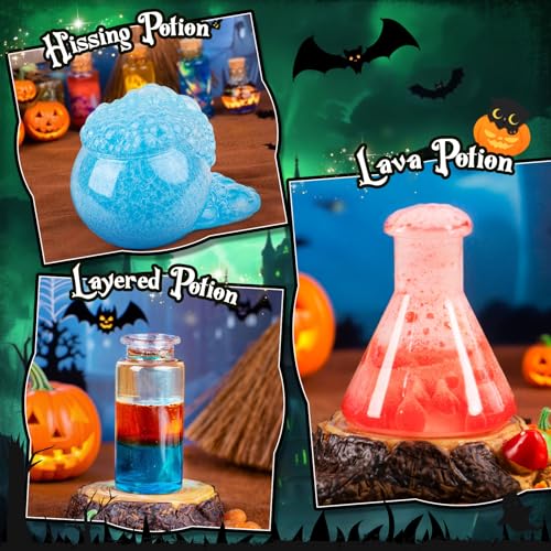 Alritz Science Potions Kit for Kids - 23 Magic Mix Potion Bottles, Witches Cauldron, Birthday Christmas Party Decorations Gifts Toys for Boys Girls 8 9 10 11+ Years Old Alritz
