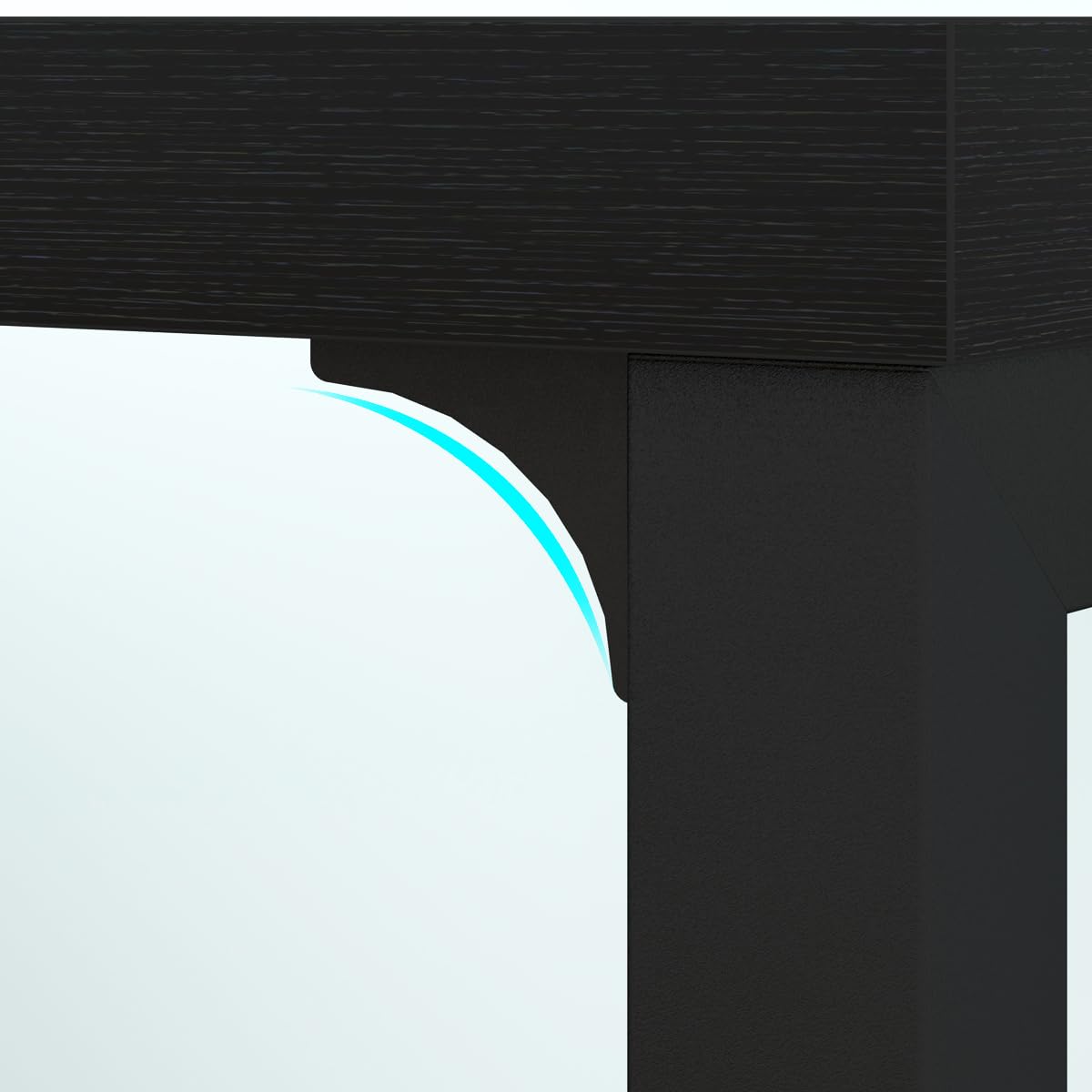 IBF Industrial Modern 5-Cube Storage Organizer Bookshelf in Black Oak, 47 Inch IBF