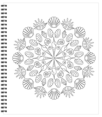 Large Print Easy Color & Frame - Under the Sea (Stress Free Coloring Book) WoodArtSupply