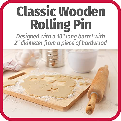 Goodcook 05717000817 Good Cook Classic Wood Rolling Pin, 1,23830 GoodCook