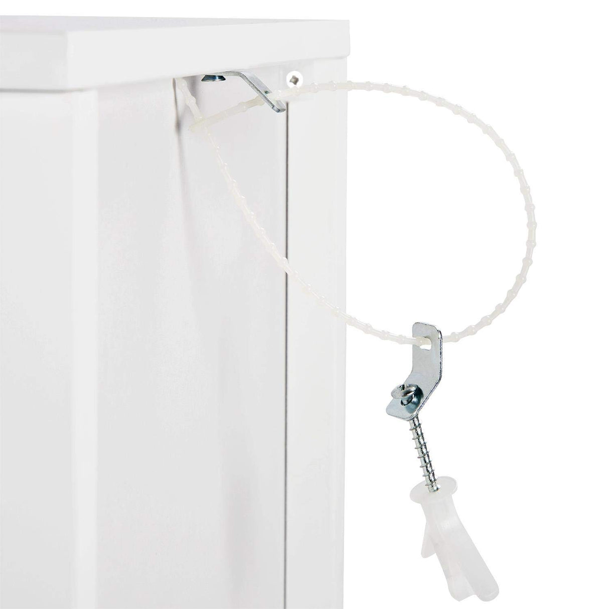 Yaheetech Bathroom Floor Cabinet, Wooden Storage Cabinet with 2 Drawers, Multifunctional Side Organizer Rack Stand Table, White Yaheetech