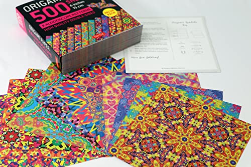 Origami Paper 500 sheets Kaleidoscope Patterns 6" (15 cm): Tuttle Origami Paper: Double-Sided Origami Sheets Printed with 12 Different Designs (Instructions for 6 Projects Included) Tuttle Publishing