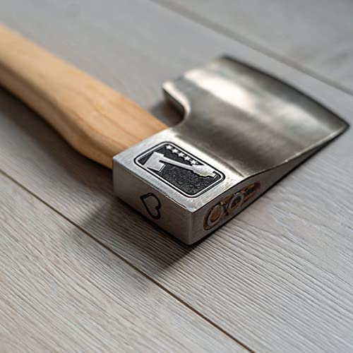 Queen of Hearts Throwing Axe: World Axe Throwing League Premium Competition Throwing Axe, WATL Throwing Hatchet with Round Hickory Wooden Handle (Round Handle) WATL