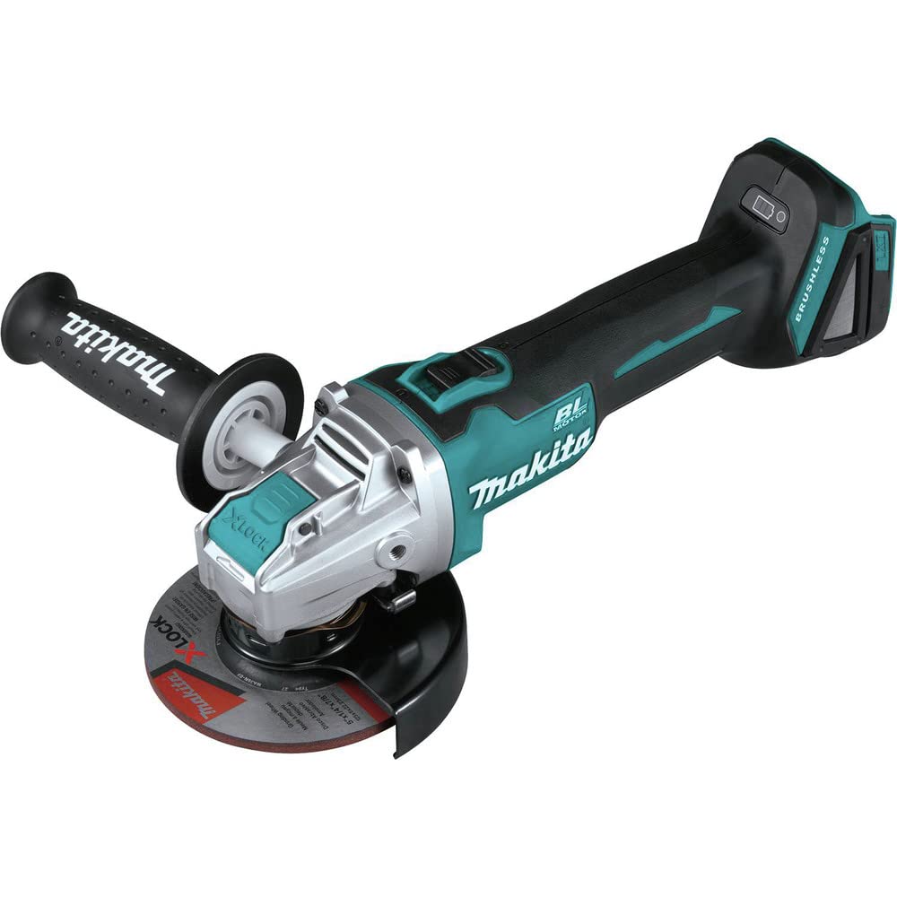 Makita 18V LXT® Lithium‑Ion Brushless Cordless 4‑1/2" / 5" X‑LOCK Angle Grinder, with AFT®, Tool Only Makita
